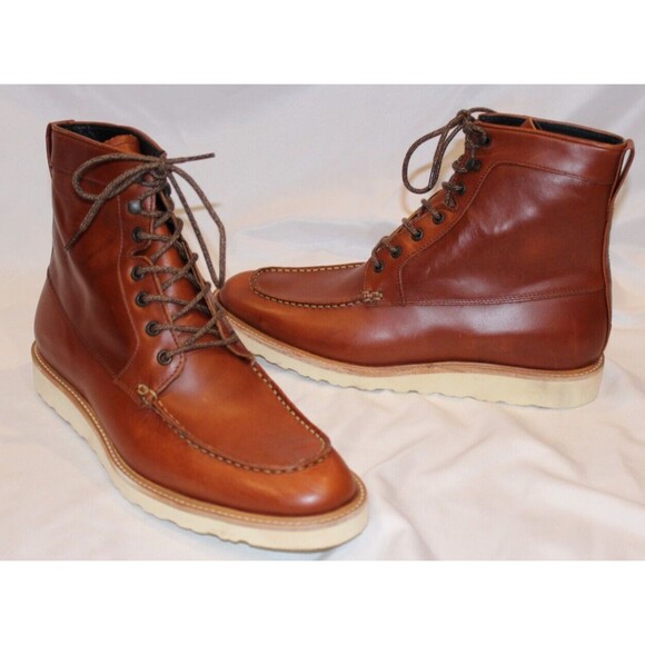 NISOLO‎ MEN\'S ALL WEATHER MATEO LEATHER BOOTS BRANDY $260 NIB main image 6